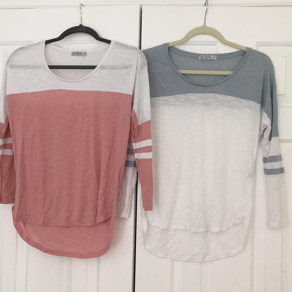 Two long sleeve shirts